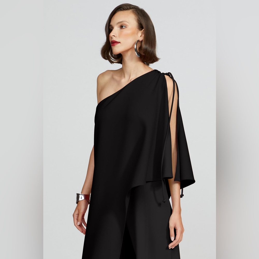Halston Ignacia Jumpsuit in Luxe Crepe - Picture 2 of 9
